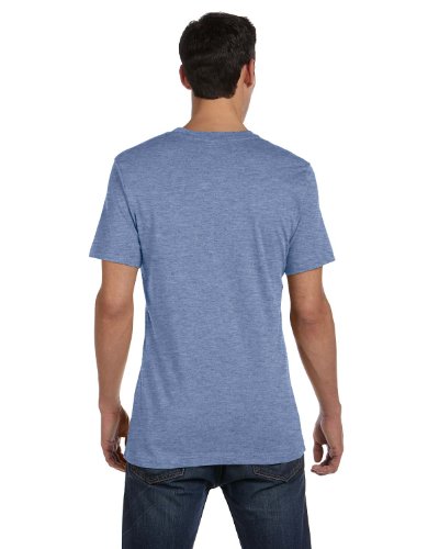 Bella+Canvas Unisex Jersey Short Sleeve Tee, Heather Blue, Large