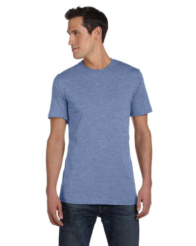 Bella+Canvas Unisex Jersey Short Sleeve Tee, Heather Blue, Large