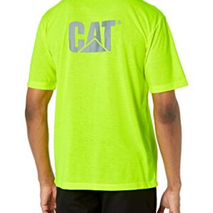 Caterpillar Men's Big and Tall Trademark Pocket T-Shirt (Regular and Big & Tall Sizes), Hi-Vis Yellow, X Large