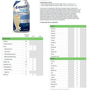 Ensure Original Therapeutic Nutrition (Formerly Immune Health) (Vanilla) 8-fl-oz Bottle - 1/Case of 24