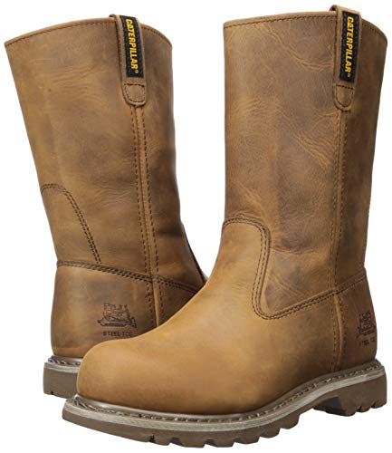 Cat Footwear Women's Revolver Steel Toe Work Boot ST-W, Dark Beige, 9