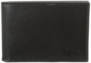 tumi - delta slim single billfold wallet with rfid id lock for men - black