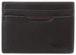 tumi - delta money clip card case wallet with rfid id lock for men - black