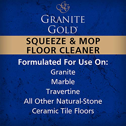 Granite Gold Squeeze and Mop Floor Cleaner For Granite, Marble, And Other Natural Stone Or Ceramic Tile Surfaces, 32 Fl Oz