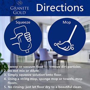 Granite Gold Squeeze and Mop Floor Cleaner For Granite, Marble, And Other Natural Stone Or Ceramic Tile Surfaces, 32 Fl Oz