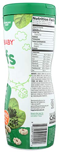 Happy Baby Superfood Puffs, Kale & Spinach, Organic, 2.1 Ounce