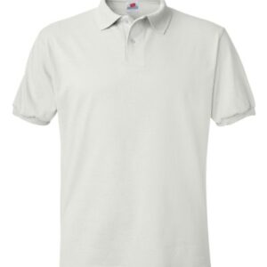 Hanes Men's Short-Sleeve Jersey Polo (Pack of 2), White, Large