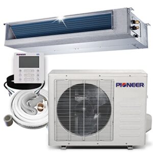 pioneer ryb012gmfilcad ceiling concealed ducted mini-split air conditioner and heat pump system full set