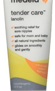 Medela Tender Care Lanolin Soothing Relief for Sore Nipples - 0.3 oz (Pack of 3 Tube)