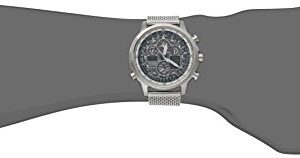 Citizen Men's Promaster Navihawk A-T Eco-Drive Pilot Watch, Atomic Timekeeping, Chronograph, Power Reserve Indicator, Luminous Hands and Markers, Anti-Reflective Crystal, Stainless (Model: JY8030-83E)