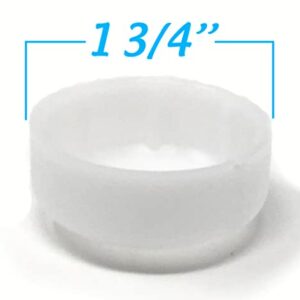 Deluxe TuffCovers Walker Glide Caps - 2 Pairs (White)