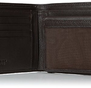 Caterpillar Men's Onyx Leather Wallet, Brown, One Size