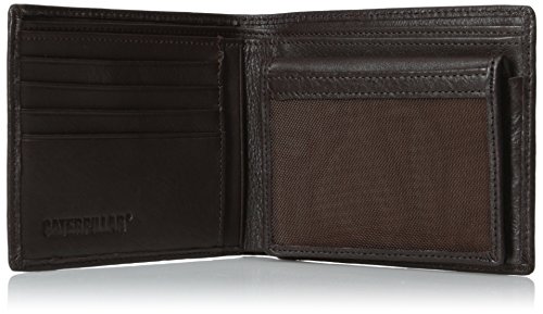 Caterpillar Men's Onyx Leather Wallet, Brown, One Size