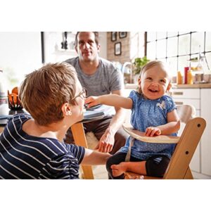 hauck Alpha+ Grow Along Adjustable Wooden Highchair Seat, Beechwood, Natural