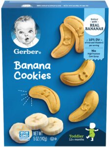 gerber graduates banana cookies 5 oz,for todder