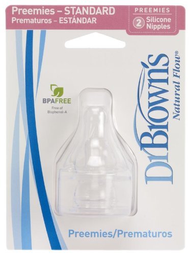 Dr. Browns Natural Flow Preemie Standard Nipple pack of 4