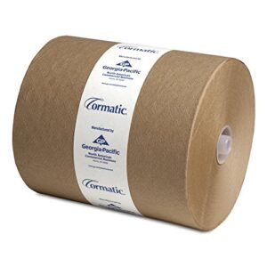 georgia pacific 2910p cormatic hardwound paper towels, 8.25" x 700' roll, brown, poly-bag protected (1 individual roll of 700')