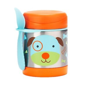 skip hop insulated baby food jar, zoo, dog