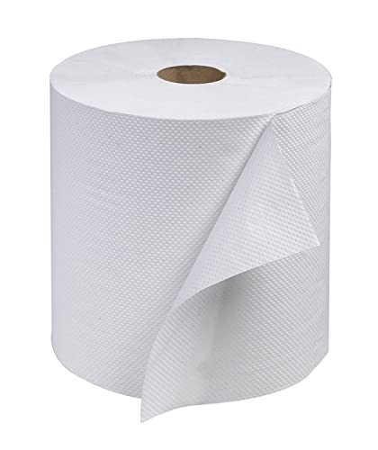 Tork Hand Towel Roll, White, Advanced, H21, Soft, Disposable, 100% Recycled, Absorbent, 1-Ply, 12 x 800 ft, RB800