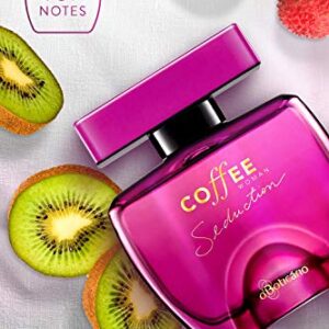 Coffee Woman Seduction Eau de Toilette by O Boticario | Long Lasting Perfumes for Women | Sweet Floral Fragrance For Women (3.4 fl oz)