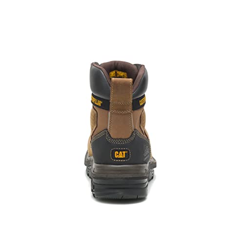 Cat Footwear Men's Hauler 6" Waterproof Composite Toe Work Boot, Dark Beige, 11