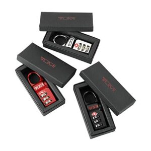 TUMI - Travel Accessories Luggage Locks - Set of 3 TSA-Approved Lock - Black/Red/Silver