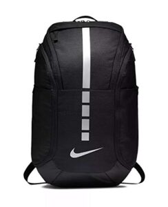 nike hoops elite pro backpack black/black/mtlc cool grey