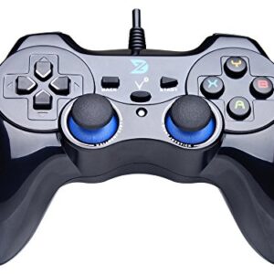 ZD-V+ USB Wired Gaming Controller Gamepad For PC/Laptop Computer(Windows XP/7/8/10/11) & PS3 & Android & Steam - [Black]