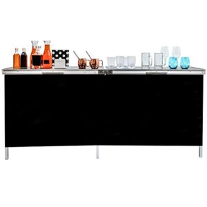 trademark innovations portable bar table, black