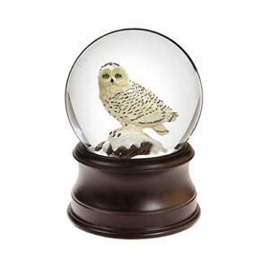 the san francisco music box company snowy owl snow globe