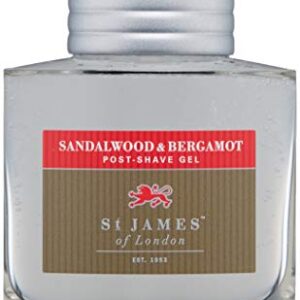 St James of London Sandalwood & Bergamot Post Shave Gel, 3.4 Fl Oz