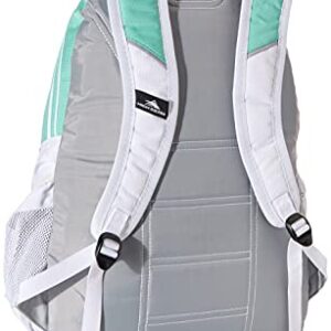 High Sierra Loop Backpack, Travel, or Work Bookbag with tablet sleeve, One Size, Aquamarine/White/Ash