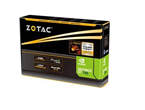 ZOTAC GeForce GT 730 Zone Edition 4GB DDR3 PCI Express 2.0 x16 (x8 lanes) Graphics Card (ZT-71115-20L)