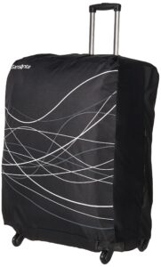 samsonite printed luggage cover, black, large