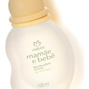 Linha Mamae Bebe Natura - Agua de Colonia Sem Alcool Flor de Laranjeira 100 Ml - (Natura Mom and Baby Collection - Alcohol-Free Orange Blossom Eau de Cologne 3.4 Fl Oz)