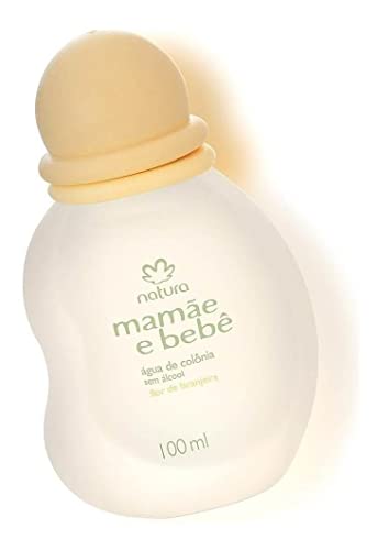 Linha Mamae Bebe Natura - Agua de Colonia Sem Alcool Flor de Laranjeira 100 Ml - (Natura Mom and Baby Collection - Alcohol-Free Orange Blossom Eau de Cologne 3.4 Fl Oz)