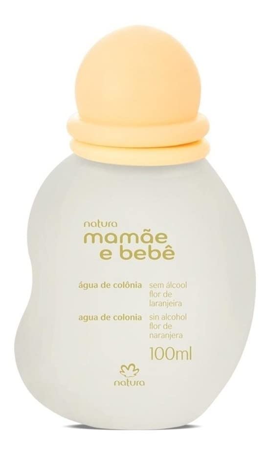 Linha Mamae Bebe Natura - Agua de Colonia Sem Alcool Flor de Laranjeira 100 Ml - (Natura Mom and Baby Collection - Alcohol-Free Orange Blossom Eau de Cologne 3.4 Fl Oz)