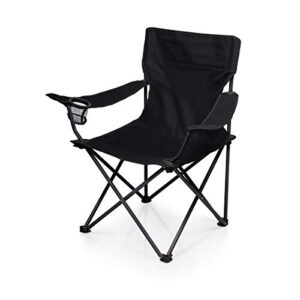 ptz camp chair - picnic chair - beach chair with carrying bag, (black)