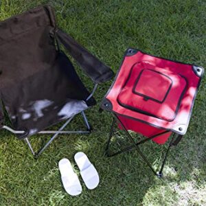 PTZ Camp Chair - Picnic Chair - Beach Chair with Carrying Bag, (Black)