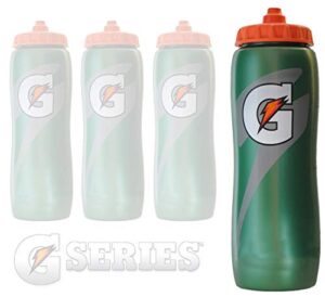gatorade 50220sm g series performance squeeze bottle 32oz (4 pack), pearl green