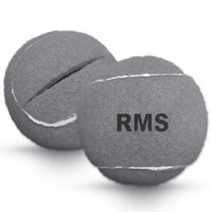 rms walker glide balls - a set of 2 balls with precut opening for easy installation, fit most walkers (grey),2 count (pack of 1)