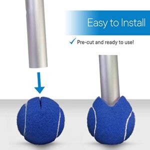 RMS Walker Glide Balls - A Set of 2 Balls with Precut Opening for Easy Installation, Fit Most Walkers (Blue)