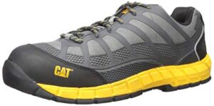 caterpillar men's streamline composite toe work shoe construction, grey, 10.5