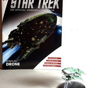 #39 Star Trek Romulan Drone Die Cast Metal Ship-UK/Eaglemoss w Magazine