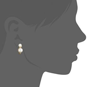 Anne Klein Gold-Tone & Faux Pearl Clip-On Earrings