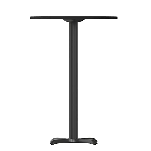 Flash Furniture 36'' Round Black Laminate Table Top with 30'' x 30'' Bar Height Table Base