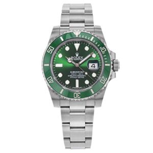 rolex submariner "hulk" green dial men's luxury watch m116610lv-0002