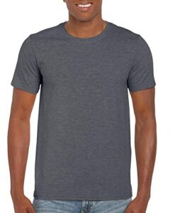 gildan men's softstyle ringspun t-shirt - medium - dark heather