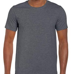 Gildan Men's Softstyle Ringspun T-shirt - Medium - Dark Heather