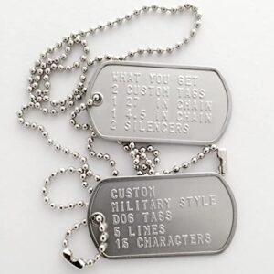 Stainless Steel Military Dog Tag Rolled Edge Blank 100pcs